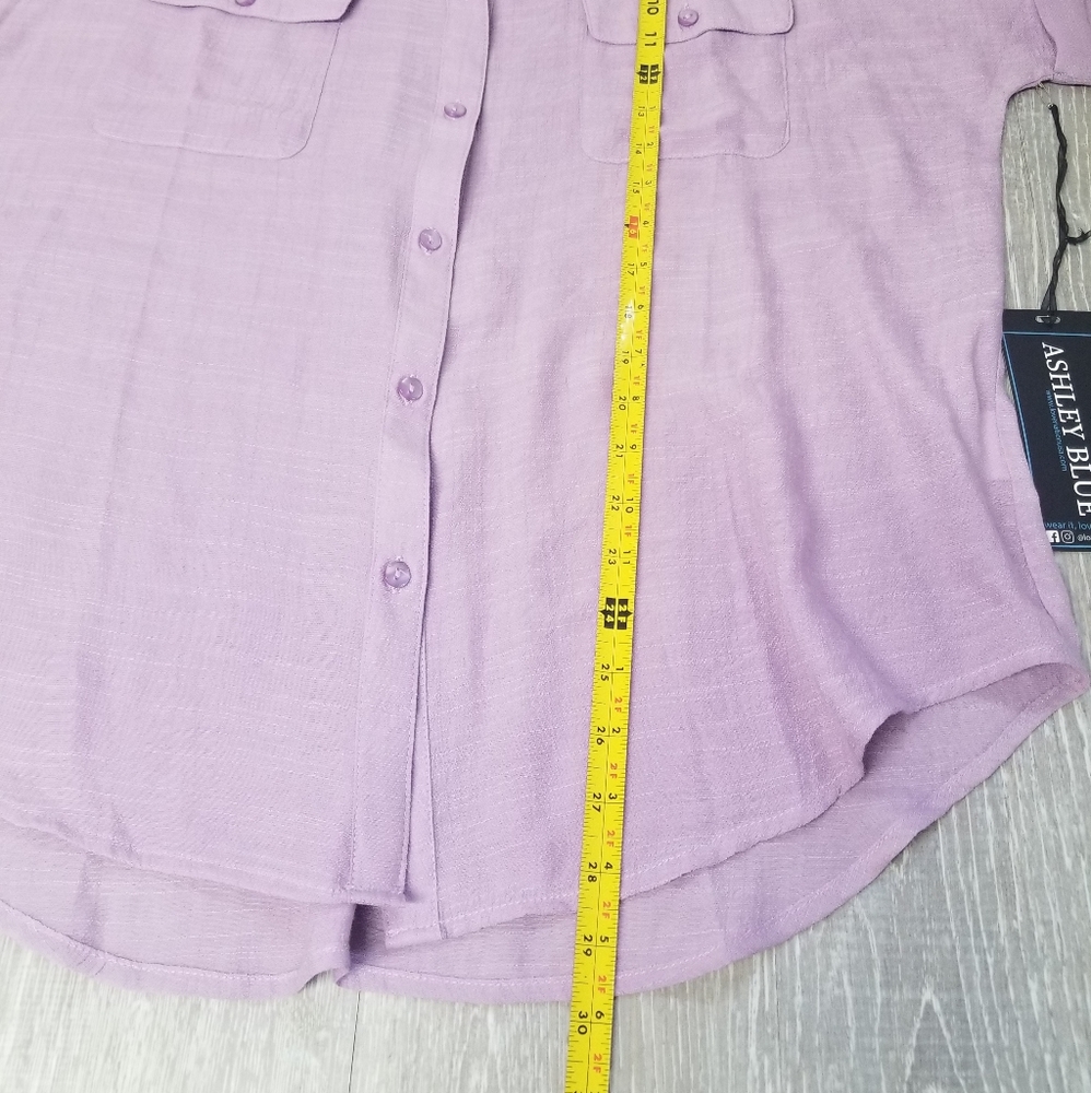 🎉HP Purple Ashley Blue blouse - Picture 7 of 8